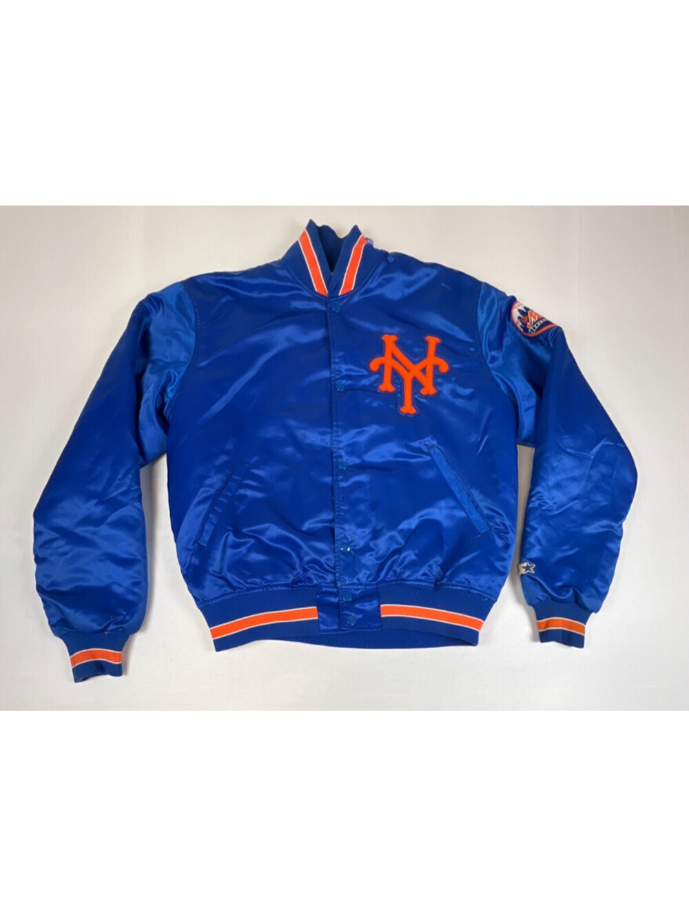 Vintage Starter New York Mets MLB Diamond Collection Satin Varsity Jacket Large